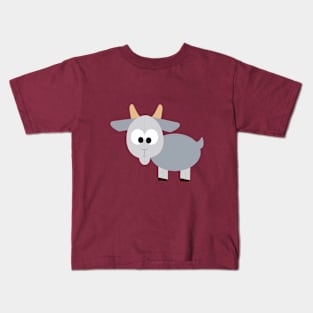 Adorable Gray Goat Kids T-Shirt